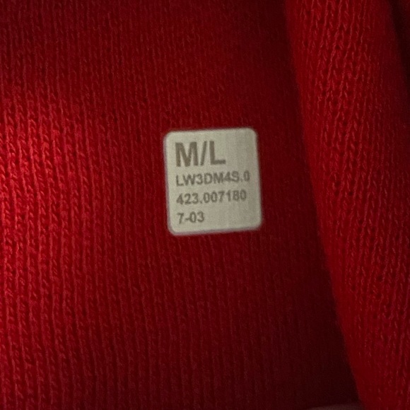 NWT Lululemon Scuba Oversized Half Zip Hoodie (College Crimson M/L) - Picture 4 of 4